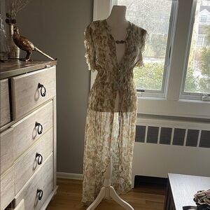 Floral Sheer Maxi Dress